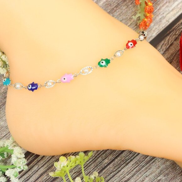 "Elegant Handmade Anklet – Delicate Jewelry for Women, MAR091502 - Picture 7 of 10